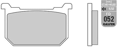 Galfer plaquettes de frein fd052 plaquette de frein fd052 g1054 organique