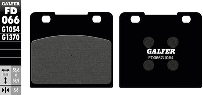 Galfer plaquettes de frein fd066 plaquette de frein fd066 g1054 organique