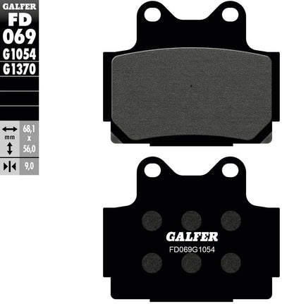 Galfer plaquettes de frein fd069 plaquette de frein fd069 g1054 organique