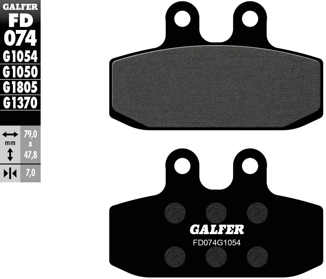 Galfer plaquettes de frein fd074 plaquette de frein fd074 g1054 organique