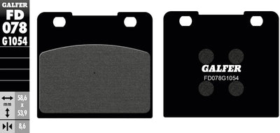 Galfer plaquettes de frein fd078 plaquette de frein fd078 g1054 organique