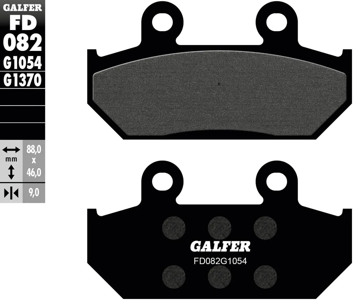 Galfer plaquettes de frein fd082 plaquette de frein fd082 g1054 organique
