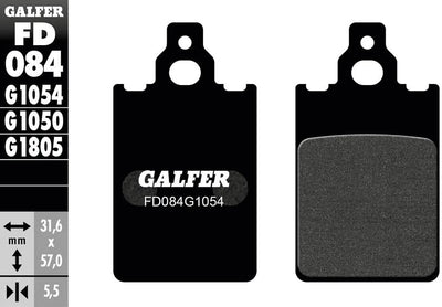 Galfer plaquettes de frein fd084 plaquette de frein fd084 g1054 organique