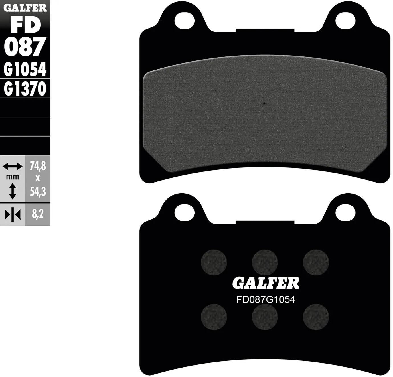 Galfer plaquettes de frein fd087 plaquette de frein fd087 g1054 organique