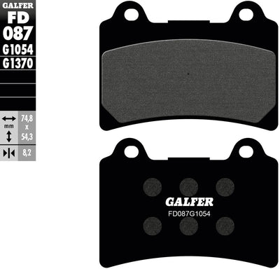 Galfer plaquettes de frein fd087 plaquette de frein fd087 g1054 organique