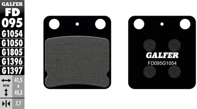 Galfer plaquettes de frein fd095 plaquette de frein fd095 g1054 organique