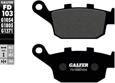 Galfer plaquettes de frein fd103 plaquette de frein fd103 g1054 organique