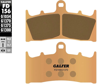 Galfer plaquettes de frein fd156 plaquette de frein fd156 g1370 métal fritté