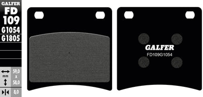 Galfer plaquettes de frein fd109 plaquette de frein fd109 g1054 organique