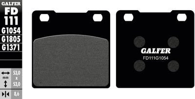 Galfer plaquettes de frein fd111 plaquette de frein fd111 g1054 organique