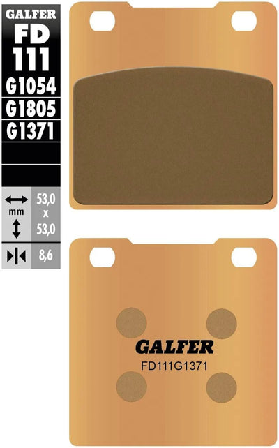 Galfer plaquettes de frein fd111 plaquette de frein fd111 g1371 métal fritté