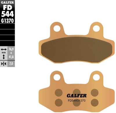 Galfer plaquettes de frein fd544 plaquette de frein fd544 g1370 sint.metal street