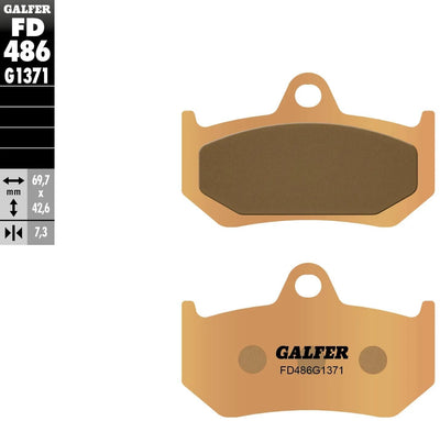Galfer plaquettes de frein fd486 plaquettes de frein frittées fd486 g1371