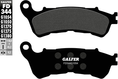 Galfer plaquettes de frein fd344 plaquette de frein fd344 g1054 norme organique