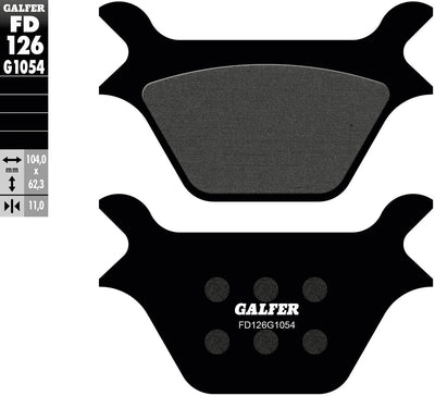 Galfer plaquettes de frein fd126 plaquette de frein fd126 g1054 organique
