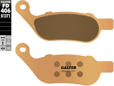 Galfer plaquettes de frein fd406 plaquette de frein fd406 g1371 sint.metal street