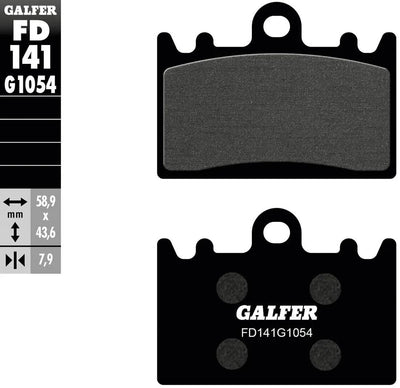 Galfer plaquettes de frein fd141 plaquette de frein fd141 g1054 organique