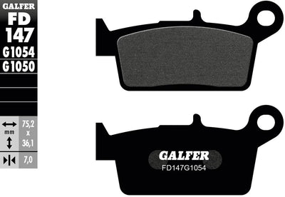 Galfer plaquettes de frein fd147 plaquette de frein fd147 g1054 organique