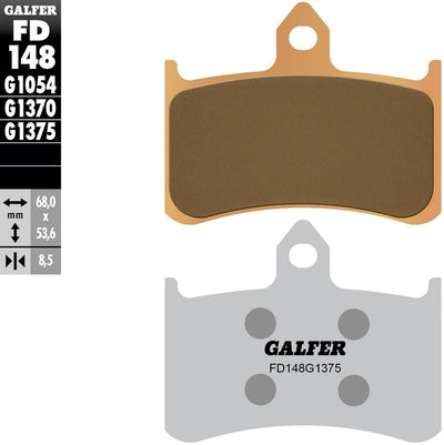Galfer plaquettes de frein fd148 plaquette de frein fd148 g1375 métal fritté