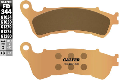 Galfer plaquettes de frein fd344 plaquette de frein fd344 g1370 sint.metal street
