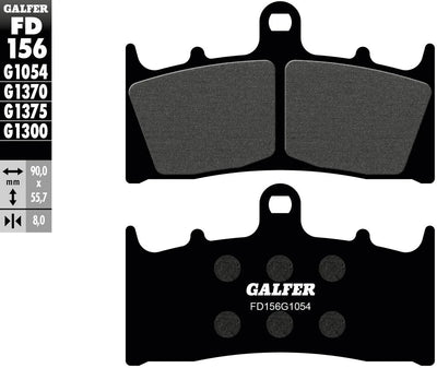 Galfer plaquettes de frein fd156 plaquette de frein fd156 g1054 organique