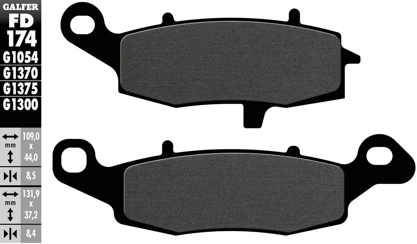 Galfer plaquettes de frein fd174 plaquette de frein fd174 g1054 organique