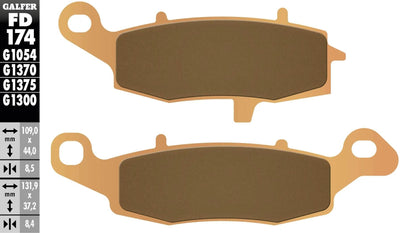 Galfer plaquettes de frein fd174 plaquette de frein fd174 g1370 métal fritté