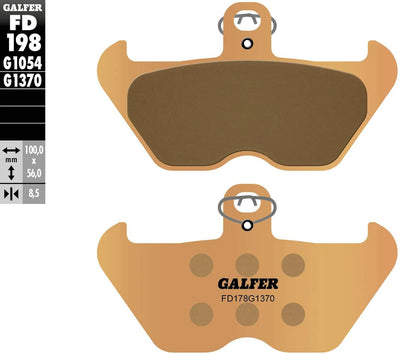 Galfer plaquettes de frein fd198 plaquette de frein fd198 g1370 métal fritté
