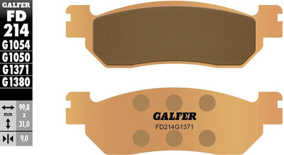 Galfer plaquettes de frein fd214 plaquette de frein fd214 g1371 sint. rue en métal