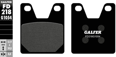 Galfer plaquettes de frein fd218 plaquette de frein fd218 g1054 norme organique