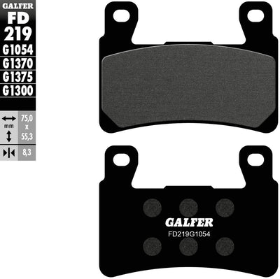 Galfer plaquettes de frein fd219 plaquette de frein fd219 g1054 rue organique