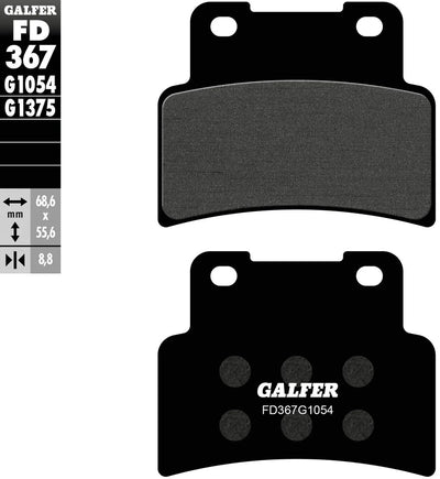 Galfer plaquettes de frein fd367 plaquette de frein fd367 g1054 rue organique