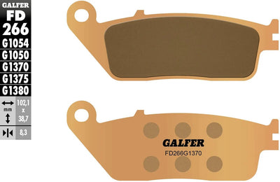 Galfer plaquettes de frein fd266 plaquette de frein fd266 g1370 sint. rue en métal