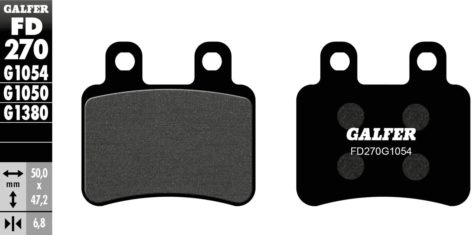 Plaquettes de frein Galfer FD270 plaquette de frein FD270 G1054 norme organique