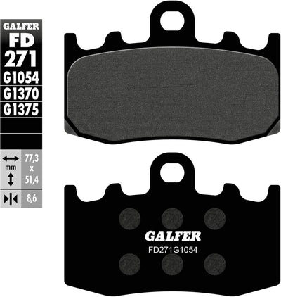 Galfer plaquettes de frein fd271 plaquette de frein fd271 g1054 rue organique