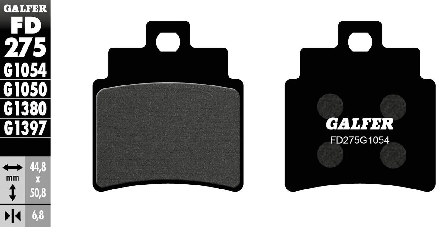 Galfer plaquettes de frein fd275 plaquette de frein fd275 g1054 norme organique