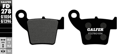 Galfer plaquettes de frein fd278 plaquette de frein fd278 g1054 norme organique