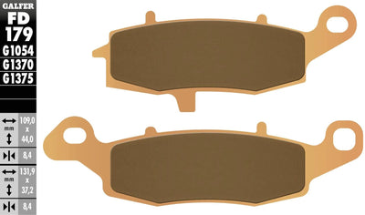 Galfer plaquettes de frein fd179 plaquette de frein fd179 g1370 métal fritté