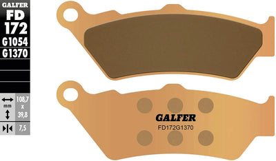 Galfer plaquettes de frein fd172 plaquette de frein fd172 g1370 métal fritté