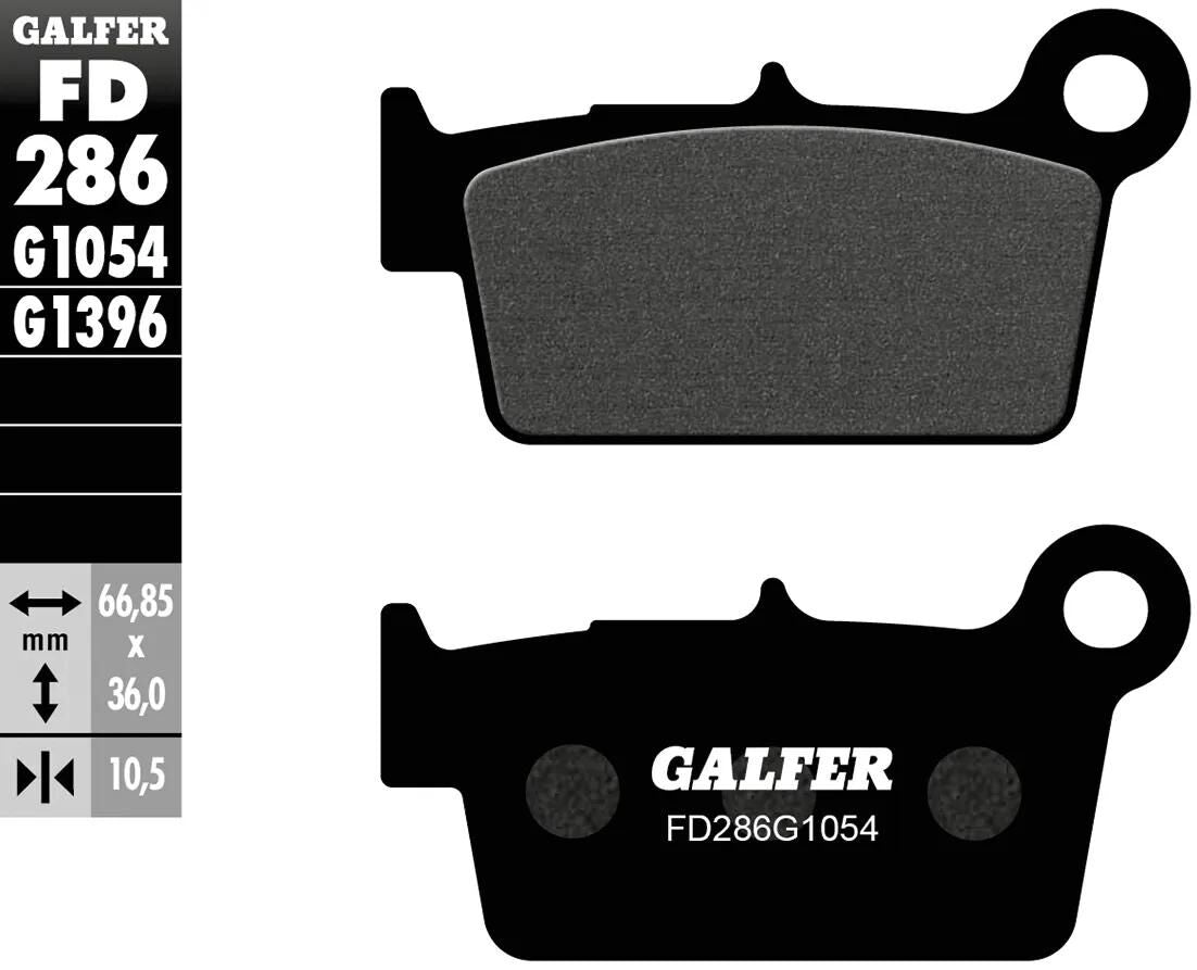 Galfer plaquettes de frein fd286 plaquette de frein fd286 g1054 norme organique