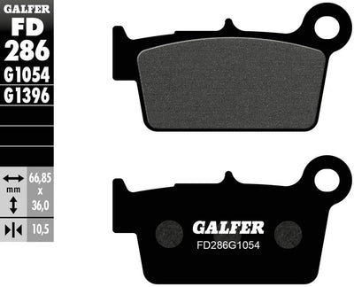 Galfer plaquettes de frein fd286 plaquette de frein fd286 g1054 norme organique