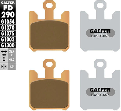 Galfer plaquettes de frein fd290 plaquette de frein fd290 g1375 sint.metal str: sp.