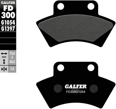 Plaquettes de frein Galfer FD300 plaquette de frein FD300 G1054 norme organique