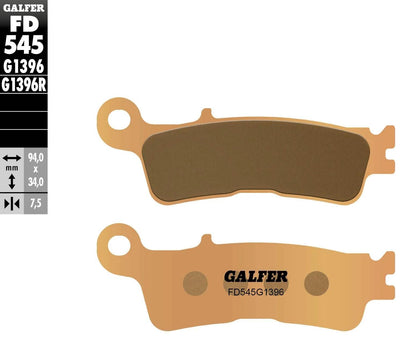 Galfer plaquettes de frein fd545 plaquette de frein fd545 g1396 sint.metal offroad