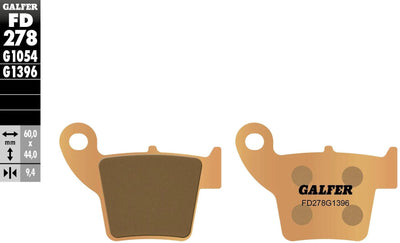 Galfer plaquettes de frein fd278 plaquette de frein fd278 g1396 sint.metal offroad