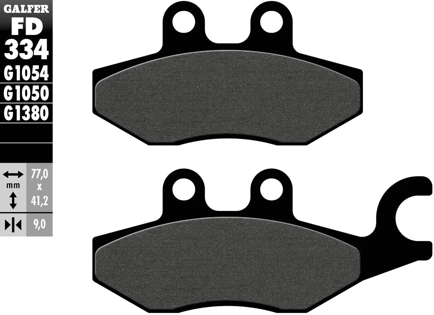 Galfer plaquettes de frein fd334 plaquette de frein fd334 g1054 norme organique