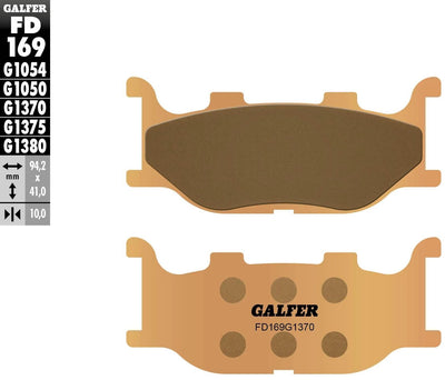 Galfer plaquettes de frein fd169 plaquette de frein fd169 g1370 métal fritté