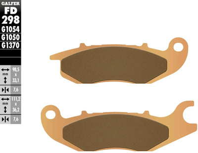 Galfer plaquettes de frein fd298 plaquette de frein fd298 g1370 métal fritté