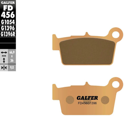 Galfer plaquettes de frein fd456 plaquette de frein fd456 g1396 sint.metal offroad