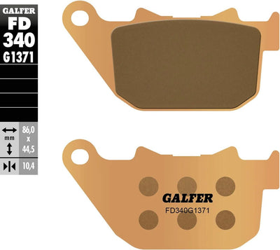 Galfer plaquettes de frein fd340 plaquette de frein fd340 g1371 sint.metal street
